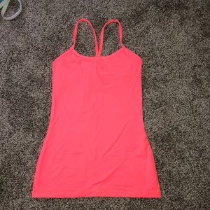 coral lulu lemon tank top